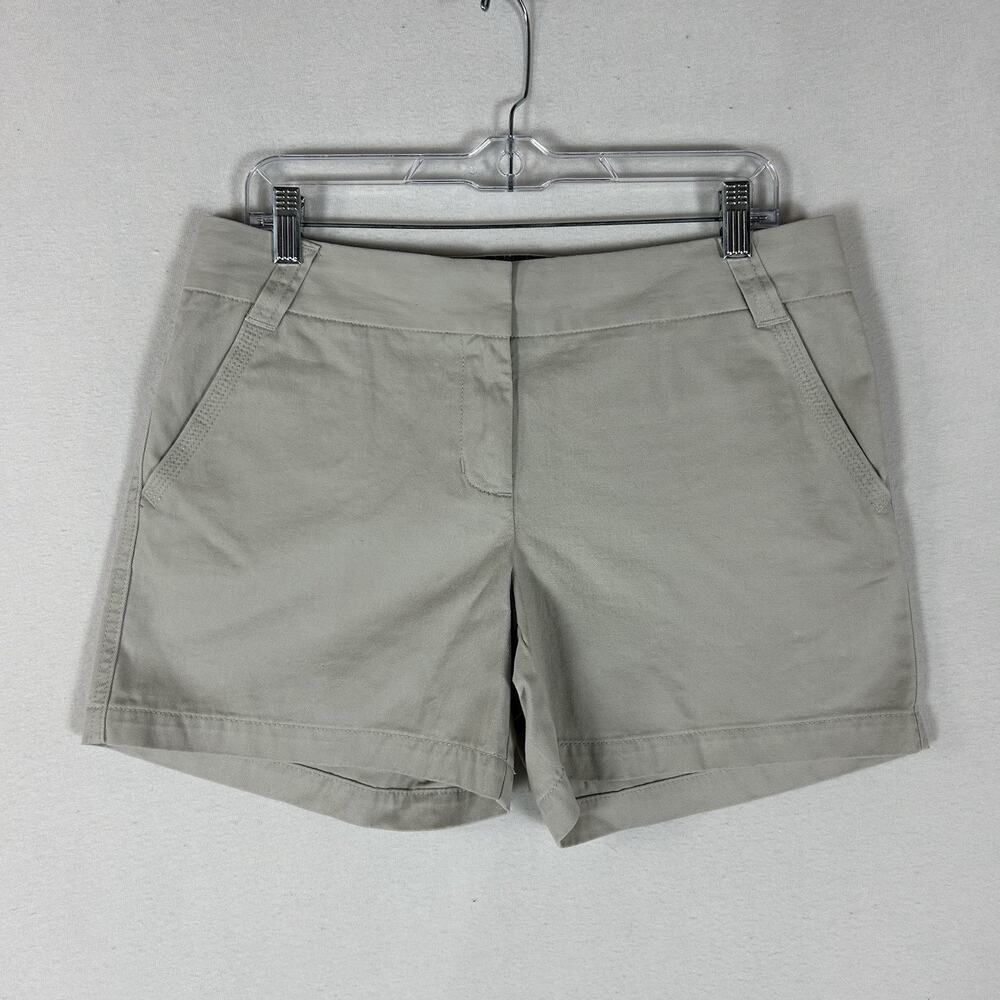 J.Crew NEW Broken-in Chino Classic Twill Shorts Womens 8 Beige Classic City Fit